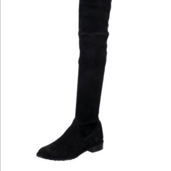 Stuart Weitzman Tieland Lowland Thigh High Boots, Black, 7 - Picture 2 of 6